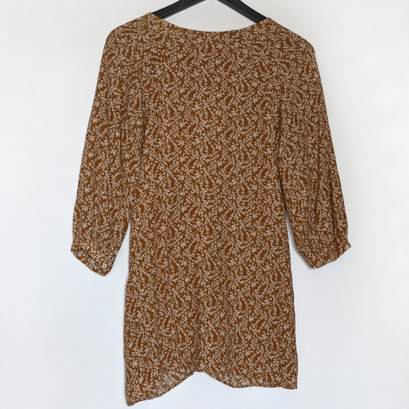 Free People Brown Floral Clara Tunic Top Small NWT - Picture 5 of 8